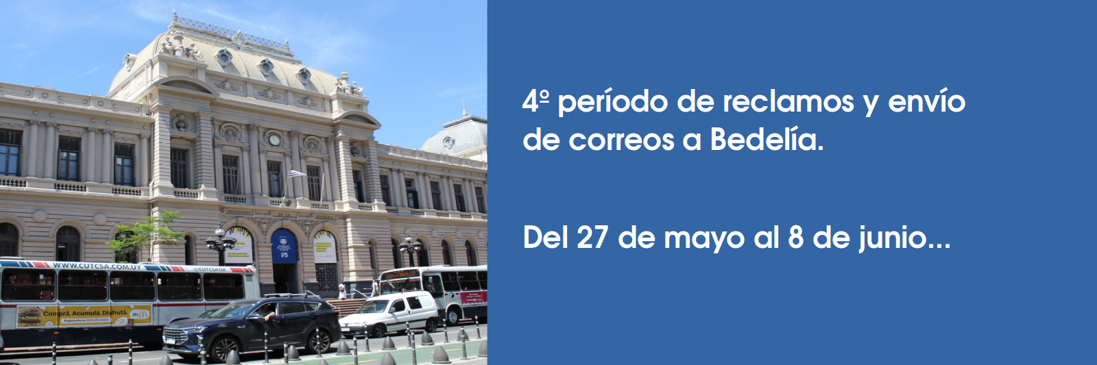 4to período de reclamos y envío de correos