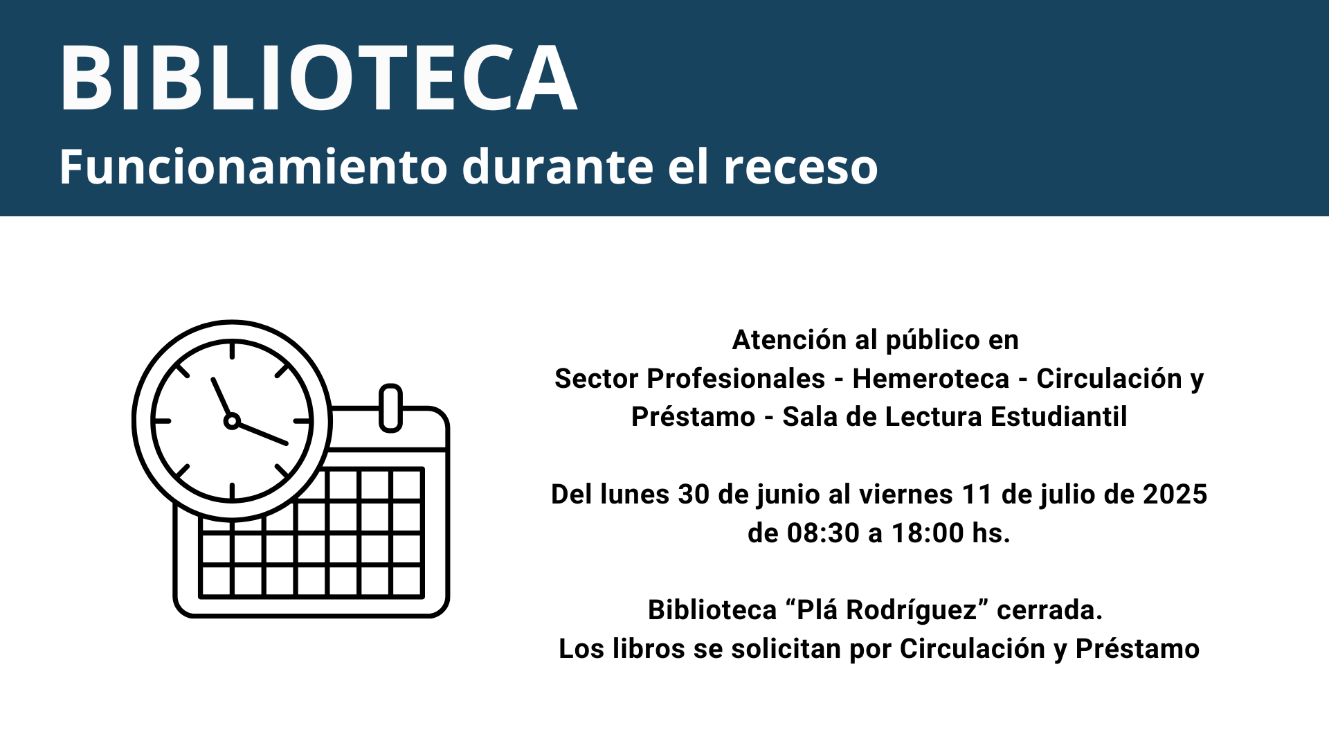 FUNCIONAMIENTO RECESO INVIERNO 2025