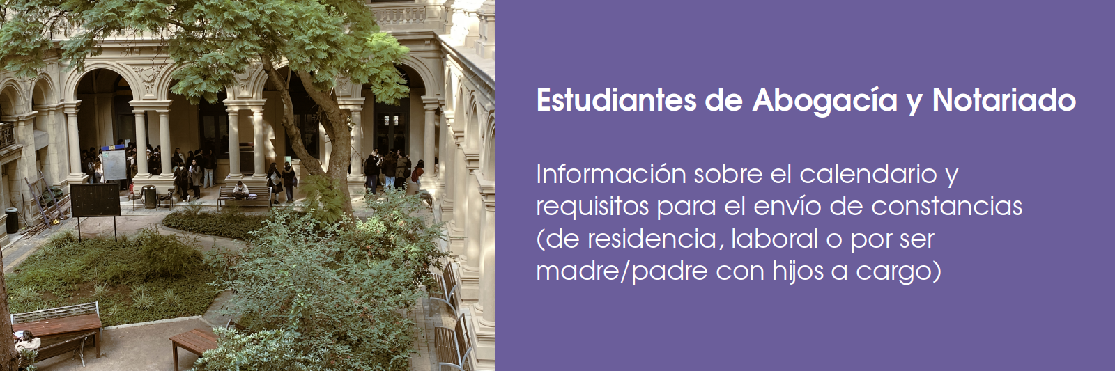 Información sobre el calendario y requisitos para el envío de constancias (de residencia, laboral o por ser madre/padre con hijos a cargo)