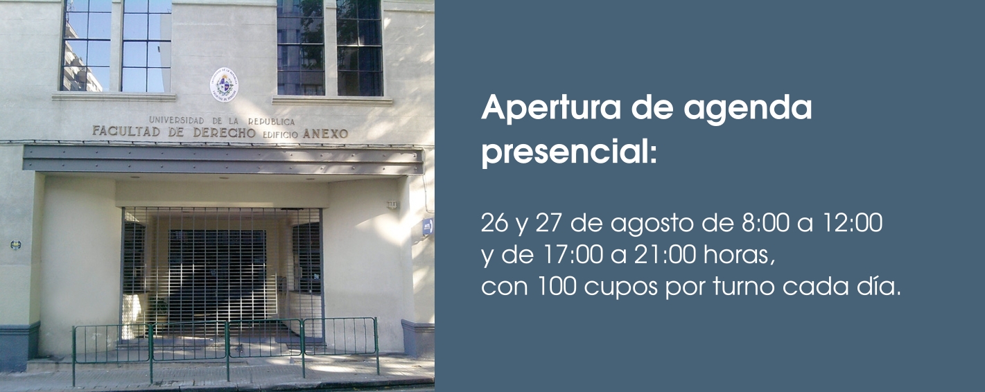 Apertura de agenda presencial