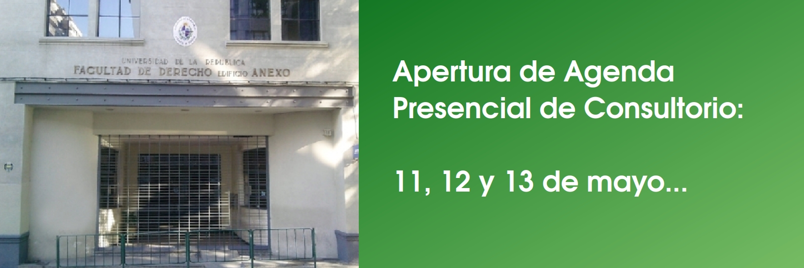 Apertura de Agenda Presencial de Consultorio