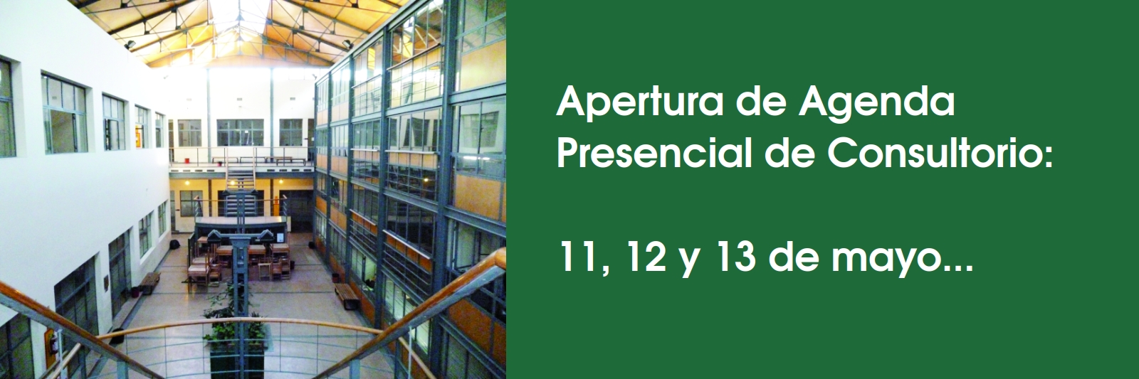 Apertura de Agenda Presencial de Consultorio