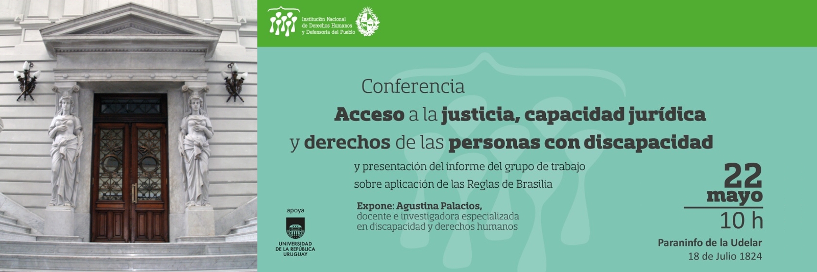 Conferencia: Acceso a la justicia, capacidad jurídica y derechos de las personas con discapacidad