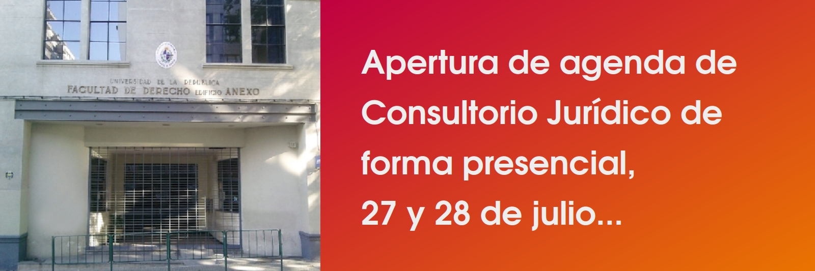Apetura de agenda presencial