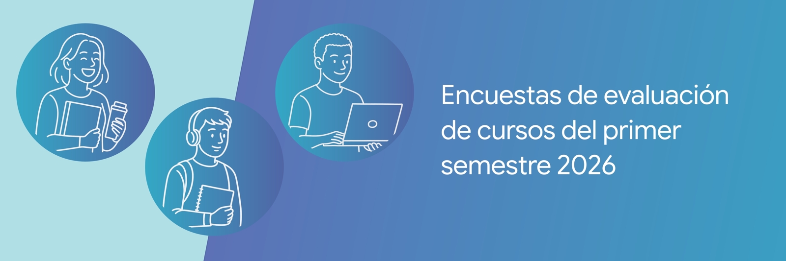 imagen con el texto sobre las encuestas de evaluación