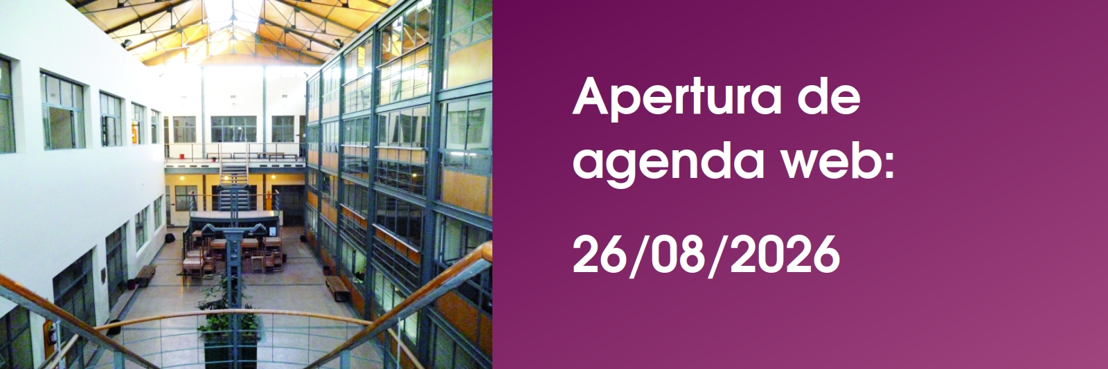 Apertura de agenda web