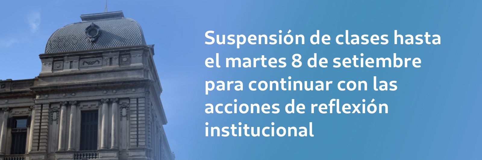 titulo suspensión de clases
