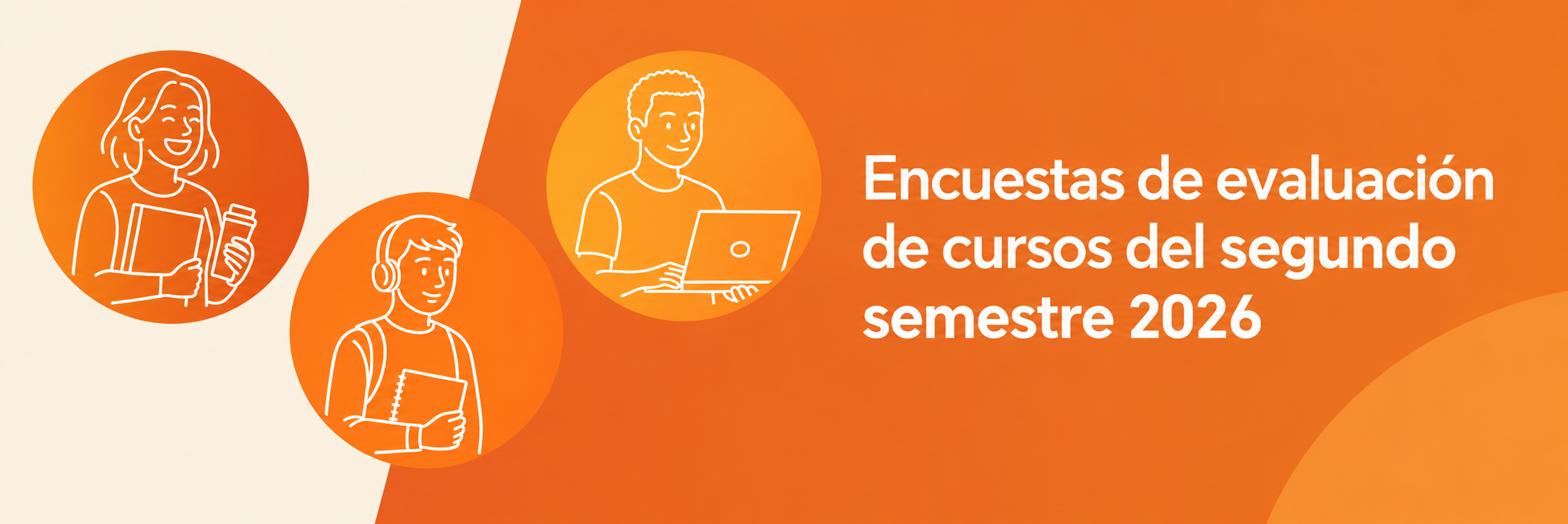 Encuestas de evaluación de cursos del segundo semestre 2026