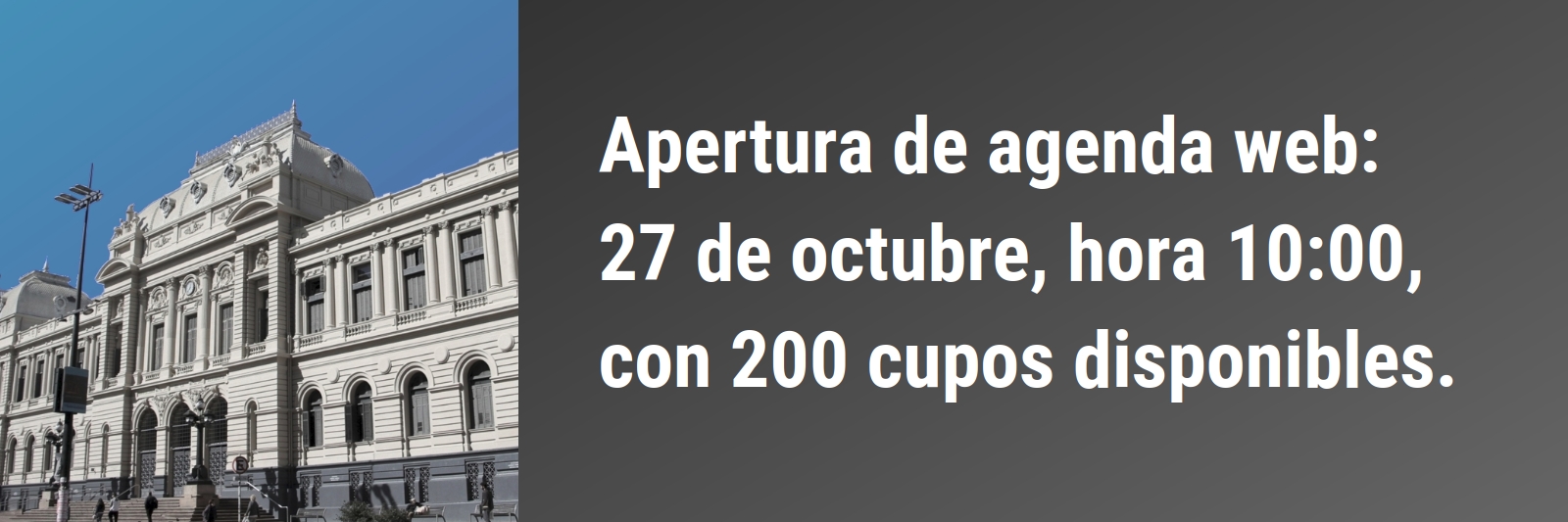 Apertura de agenda web