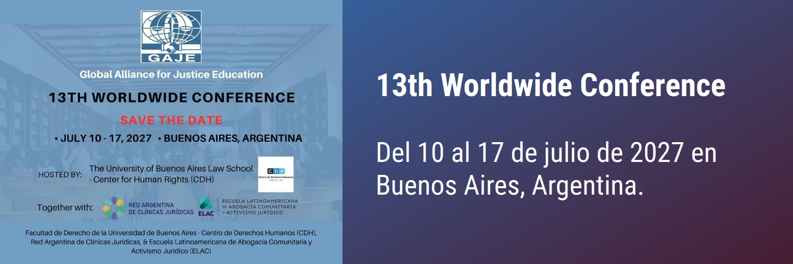 13th Worldwide Conference