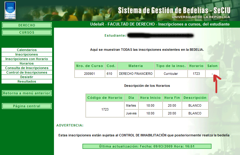 Instructivo sorteo de cursos reglamentados