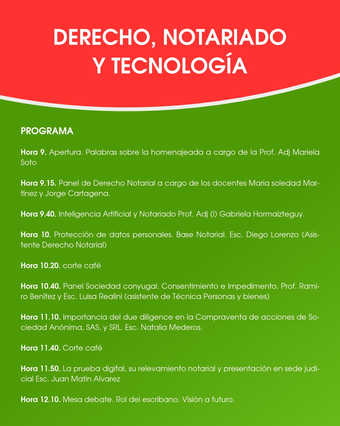 programa actividad