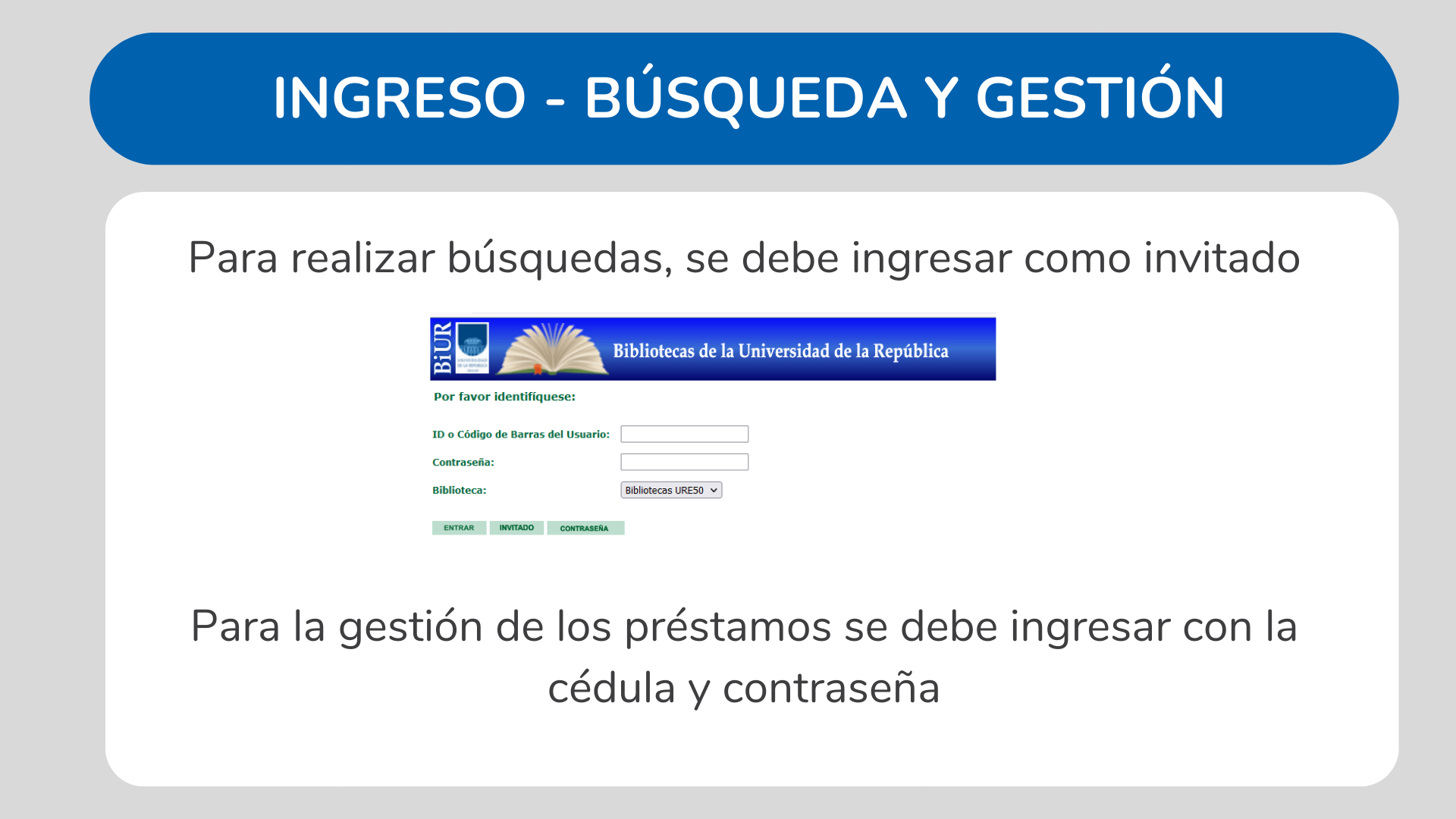INGRESO ALEPH/BIUR
