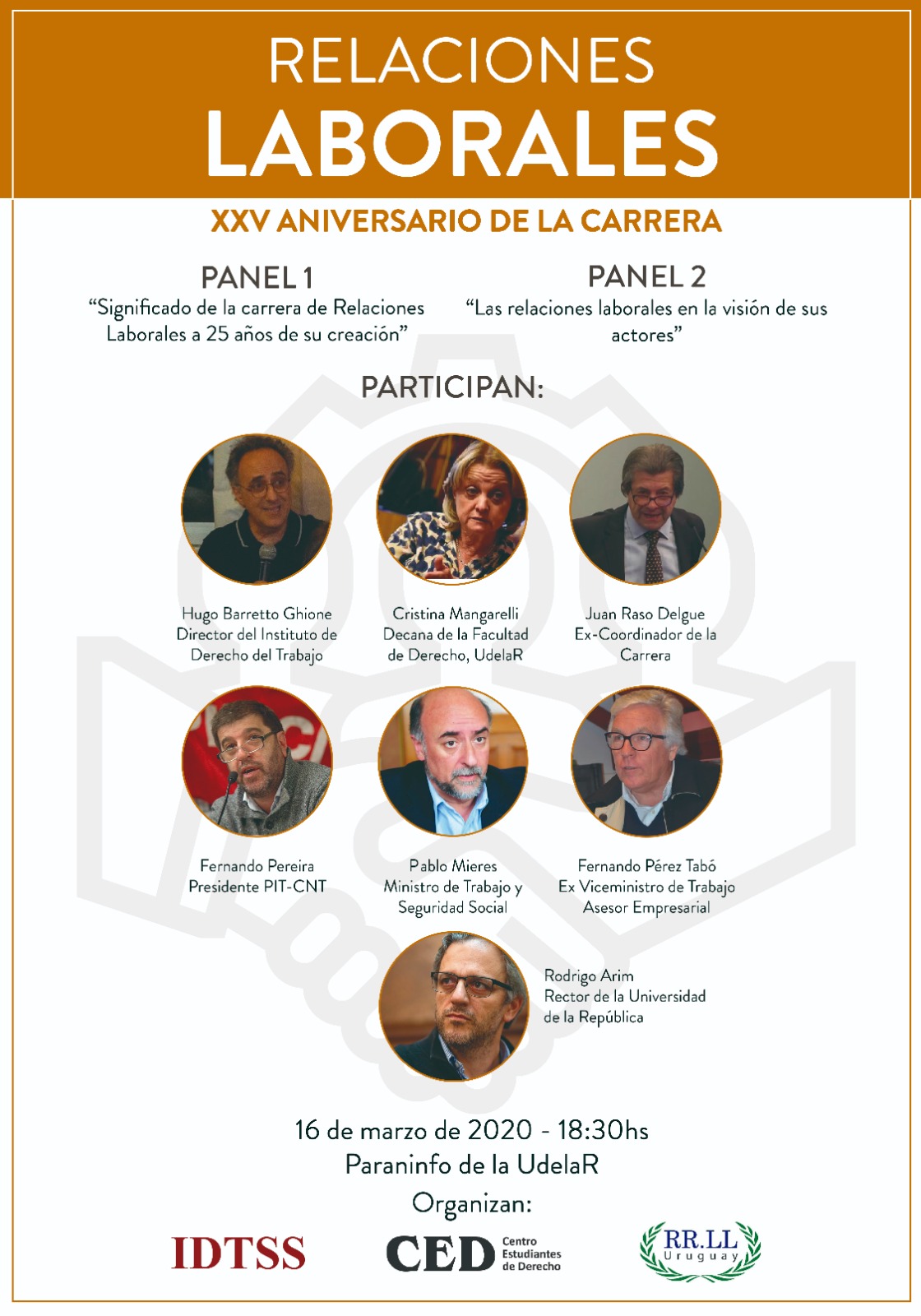 Conmemoración del XXV Aniversario de la carrera de Relaciones Laborales