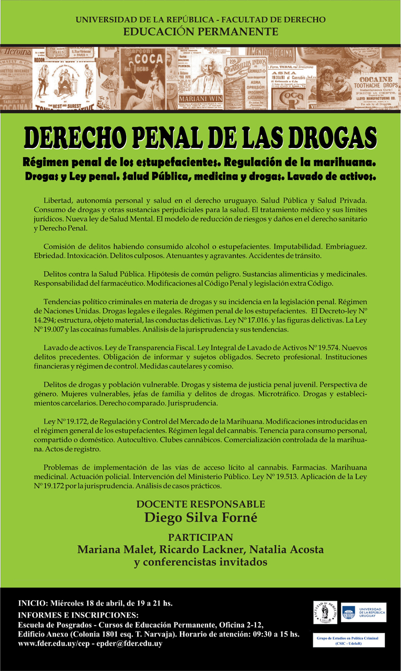 Derecho Penal de las drogas