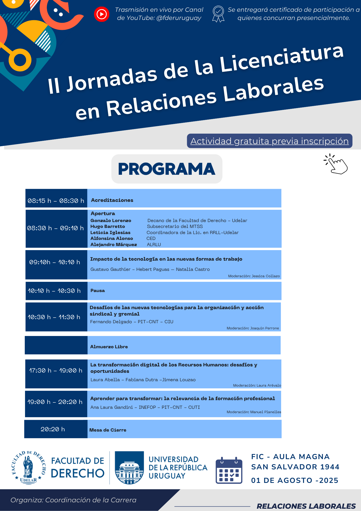 afiche y programa
