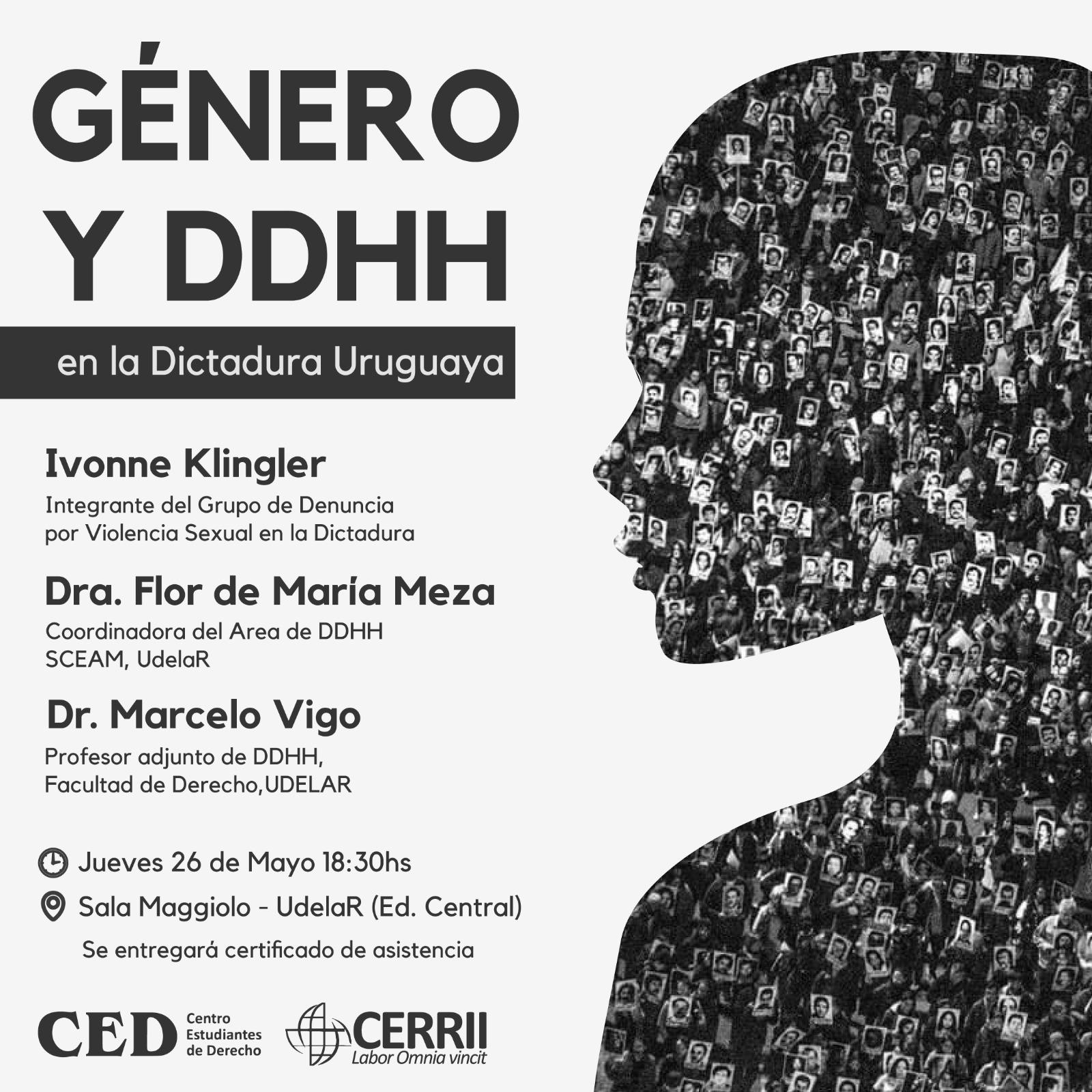 26 de mayo: "Género y DDHH en la Dictadura Uruguaya"