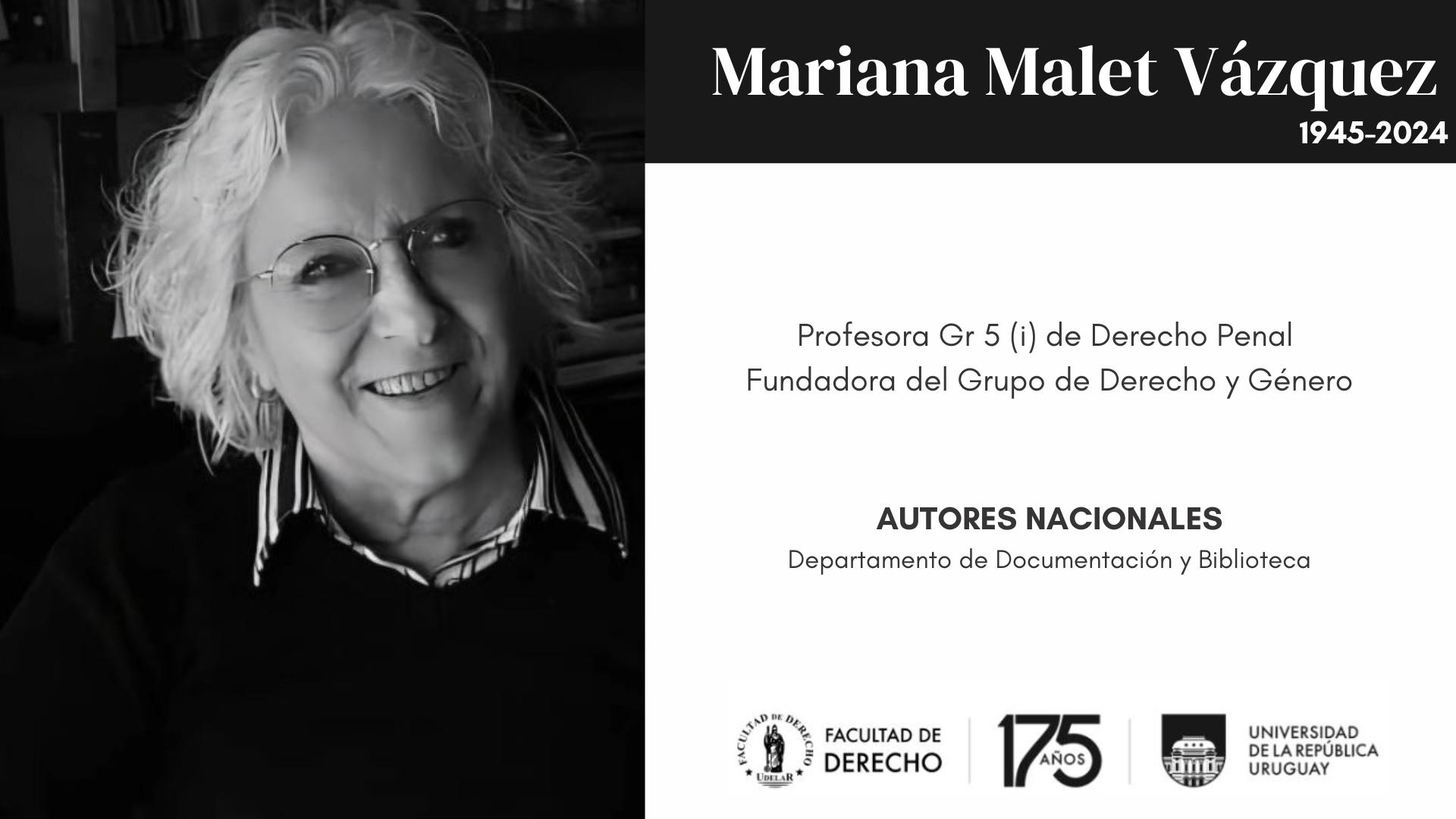 AUTORES NACIONALES - MARIANA MALET VÁQUEZ