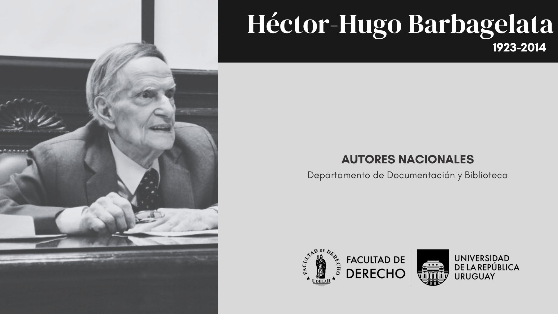 AUTORES NACIONALES - HÉCTOR HUGO BARBAGELATA