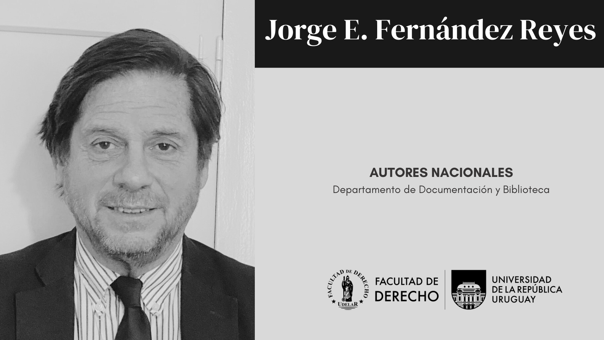 AUTORES NACIONALES - JORGE FERNÁNDEZ REYES