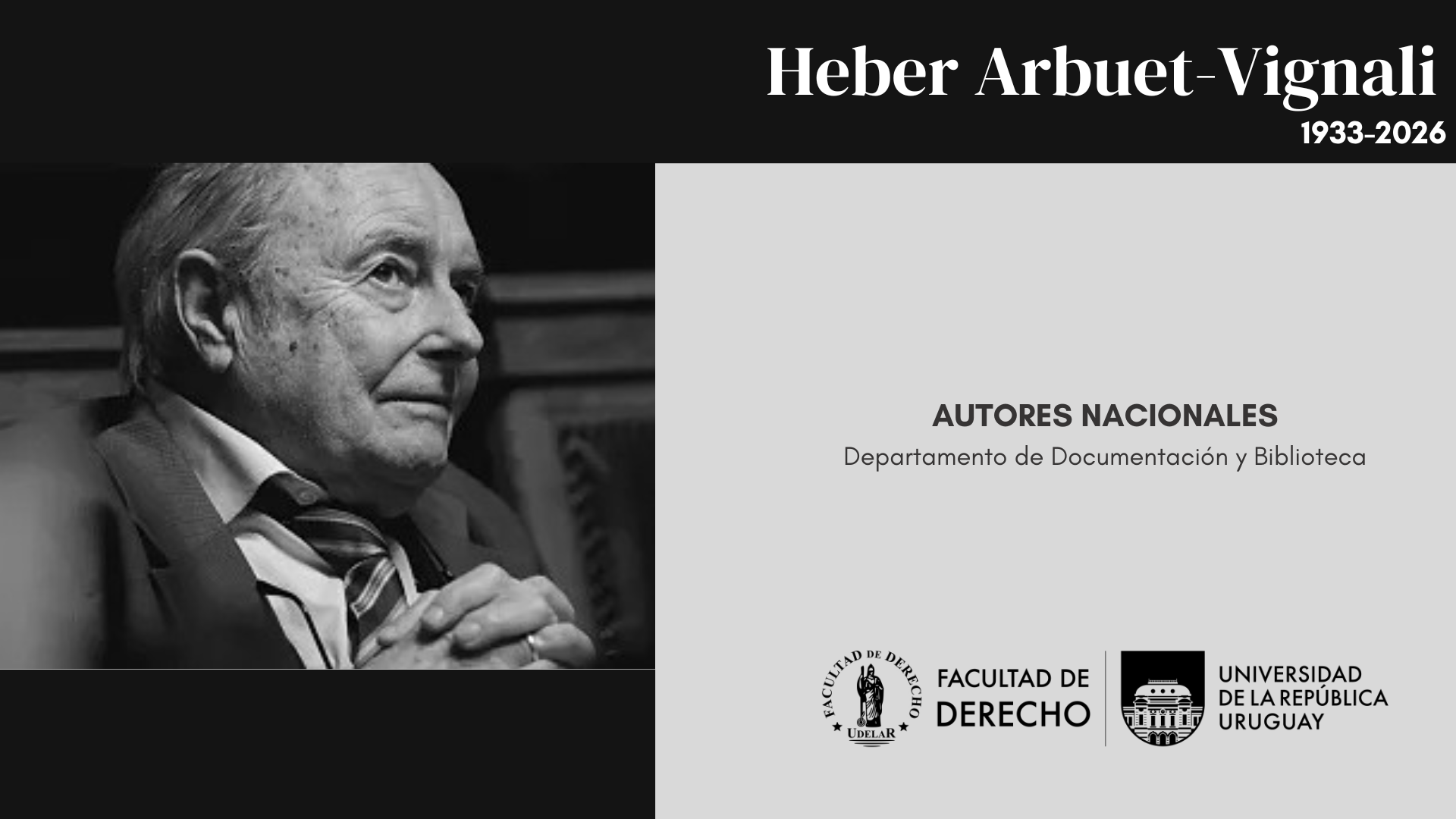 AUTORES NACIONALES - HEBER ARBUET-VIGNALI