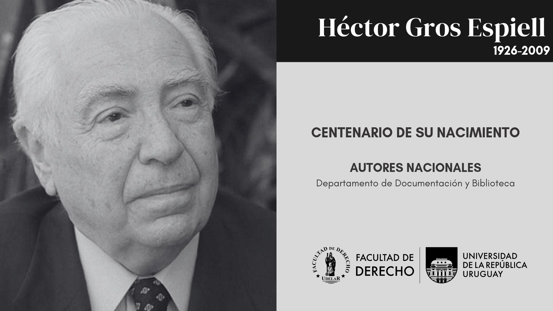 AUTORES NACIONALES - HÉCTOR GROS ESPIELL