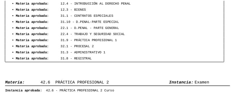 Previas Abogacía Plan 2016