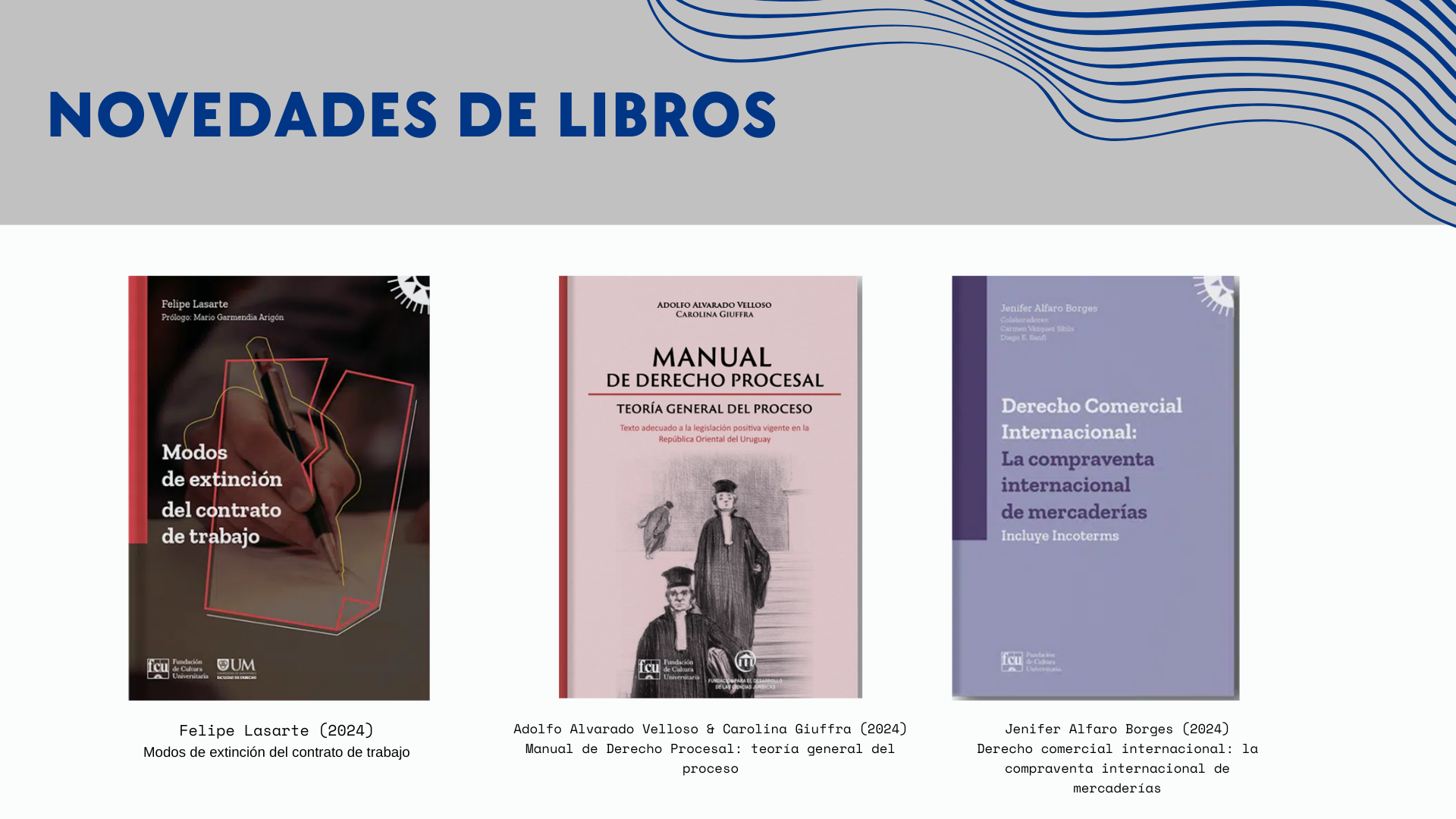 NOVEDADES DE LIBROS