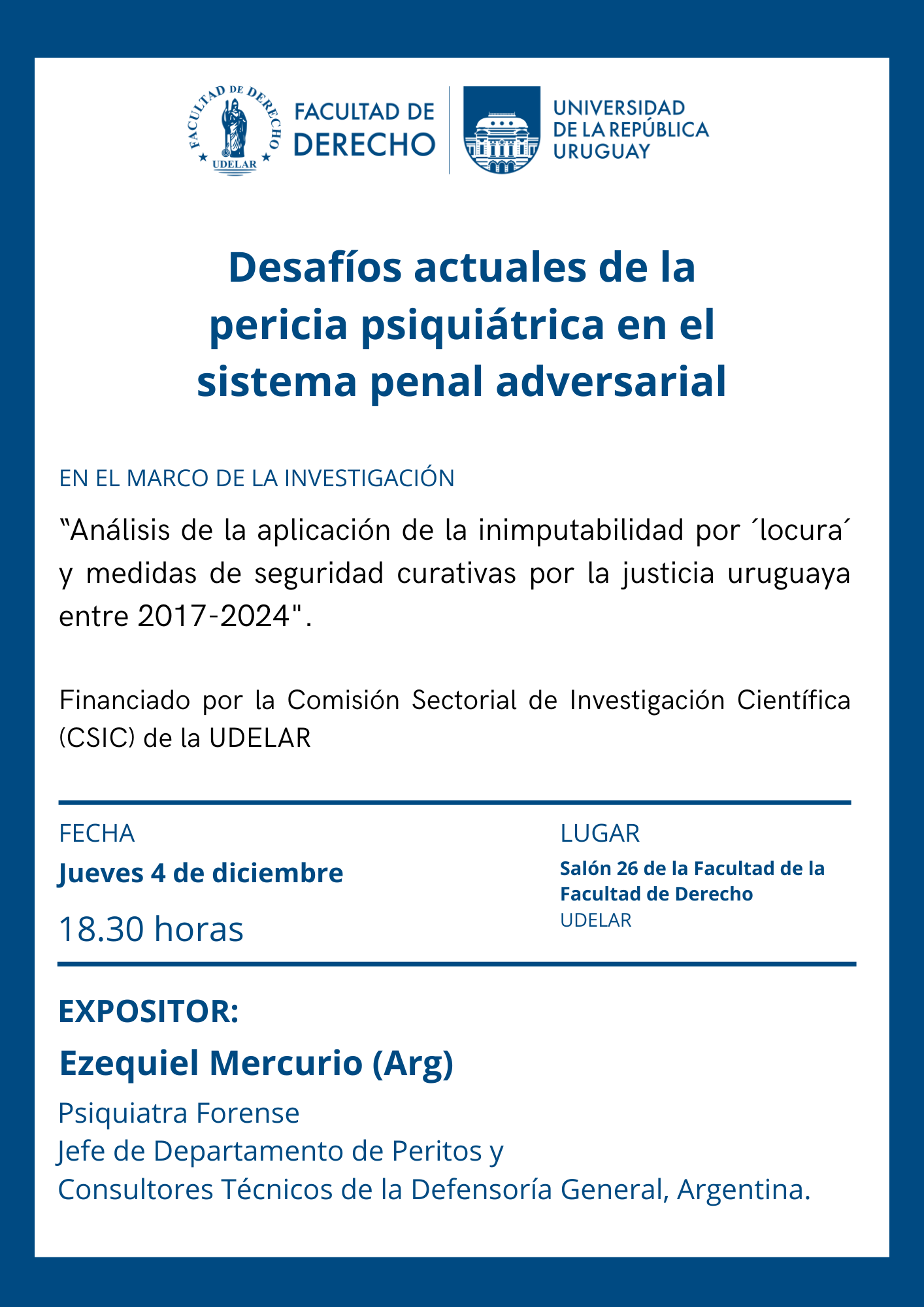 Desafíos actuales de la pericia psiquiátrica en el sistema penal adversarial