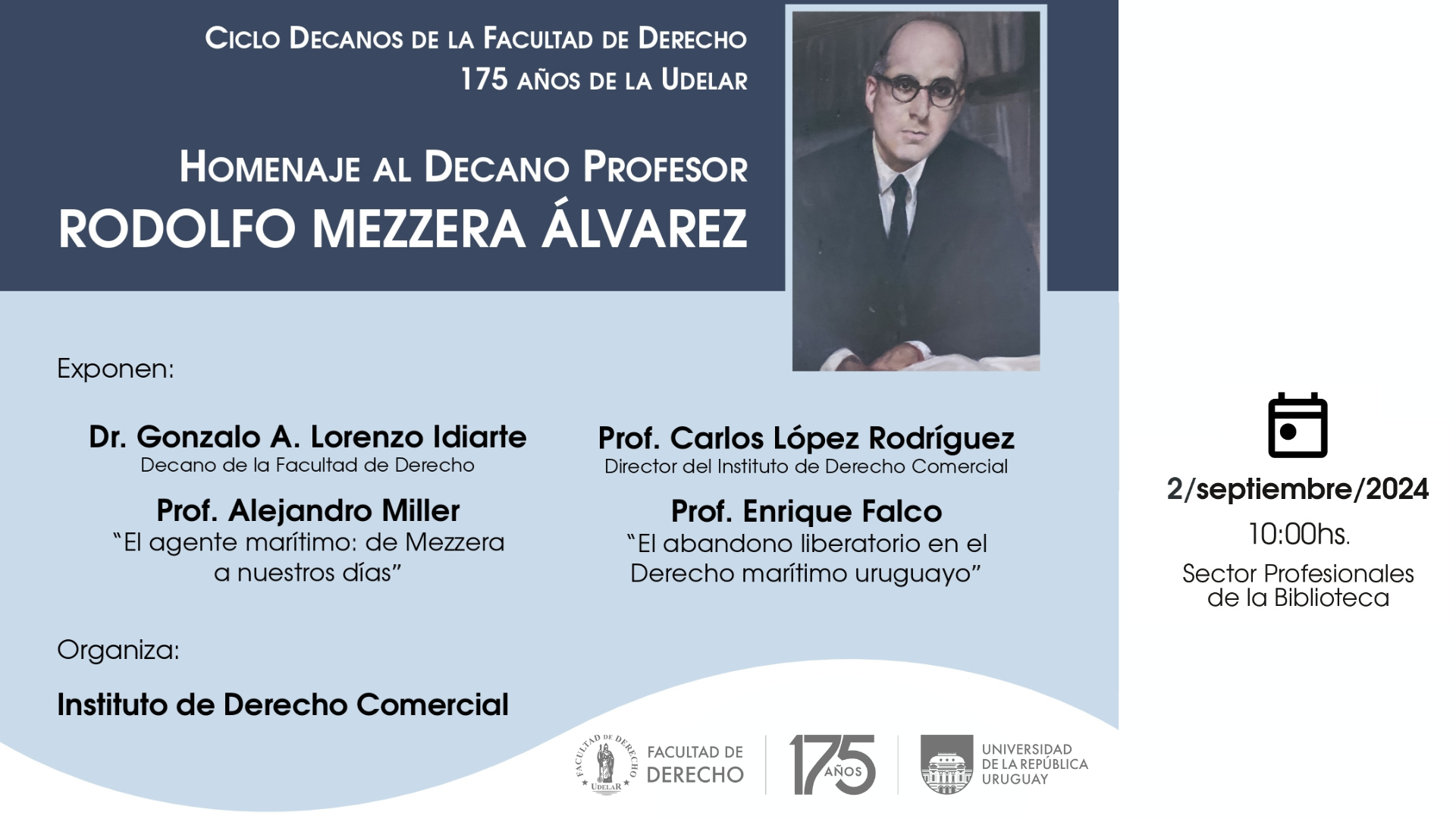 HOMENAJE AL DECANO MEZZERA
