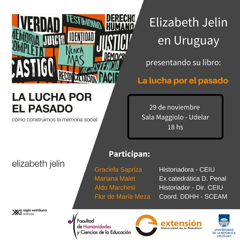 Elizabeth Jelin en Uruguay