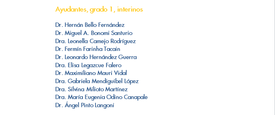 Grado 1 interinos