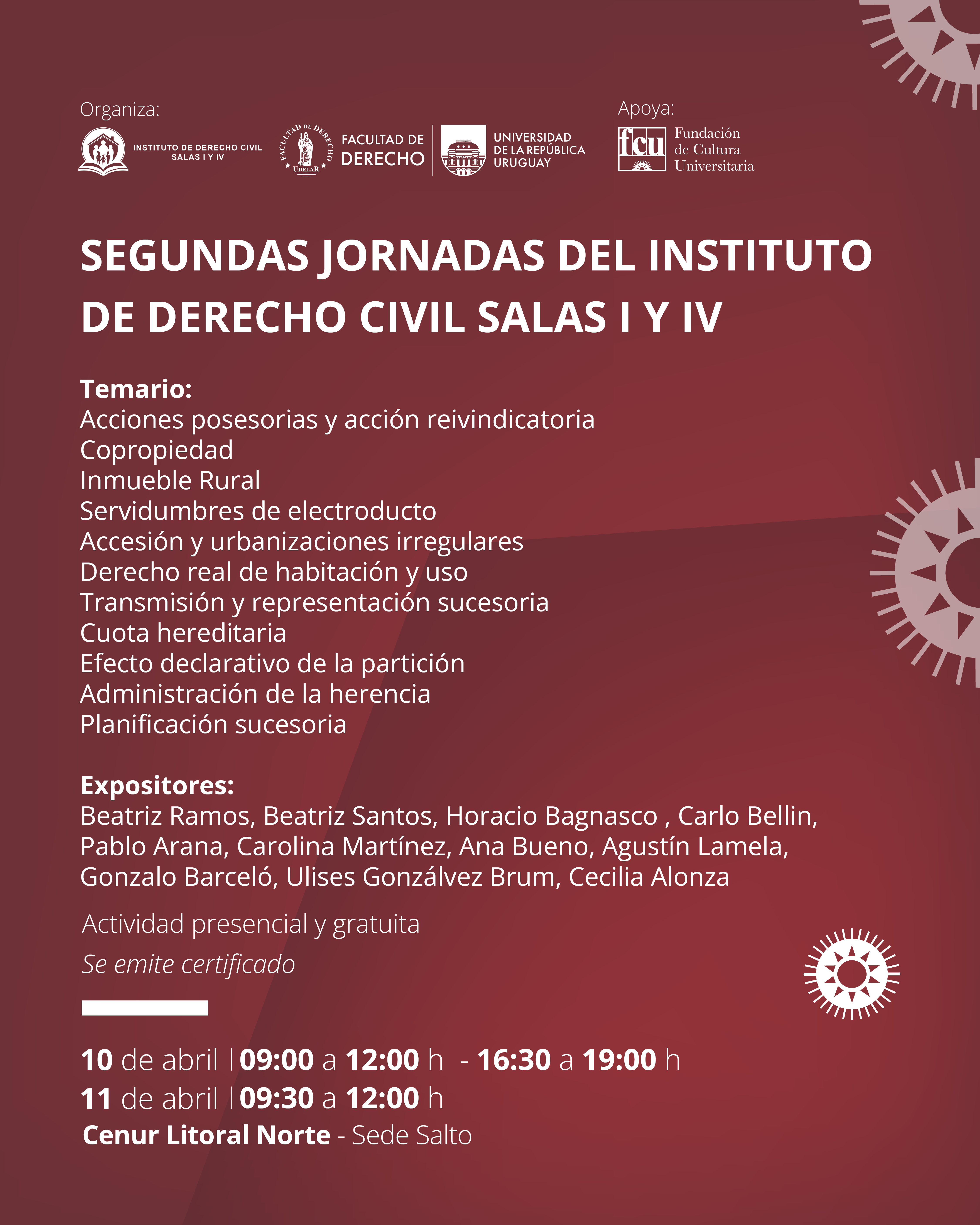 afiche de la actividad