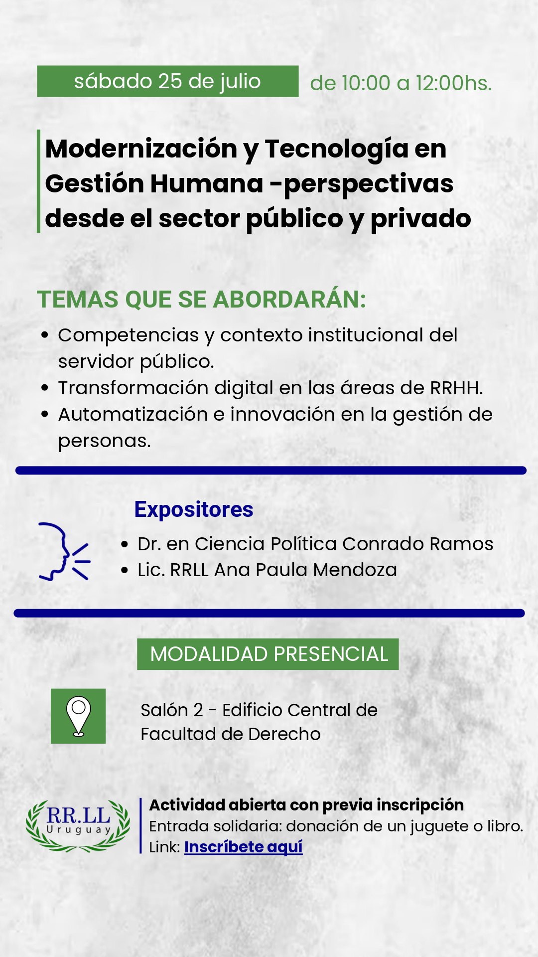 afiche de la actividad