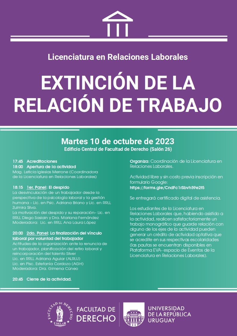 Extinción de la Relación de Trabajo