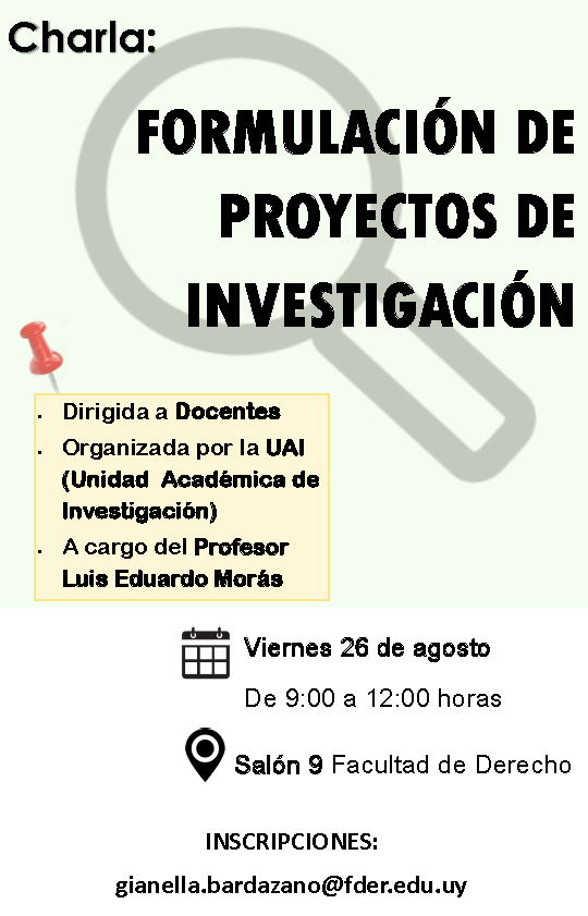 Charla sobre proyectos de investigación