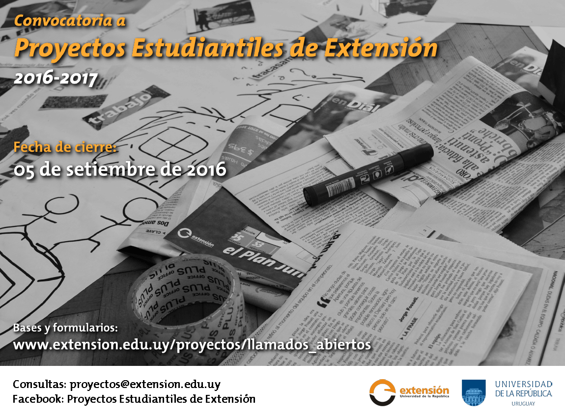 Convocatoria a proyectos estudiantiles 2016-2017