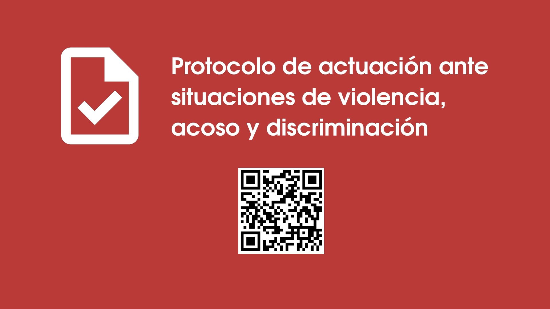 Pantalla: Protocolo de actuación ante situaciones de violencia, acoso y ...
