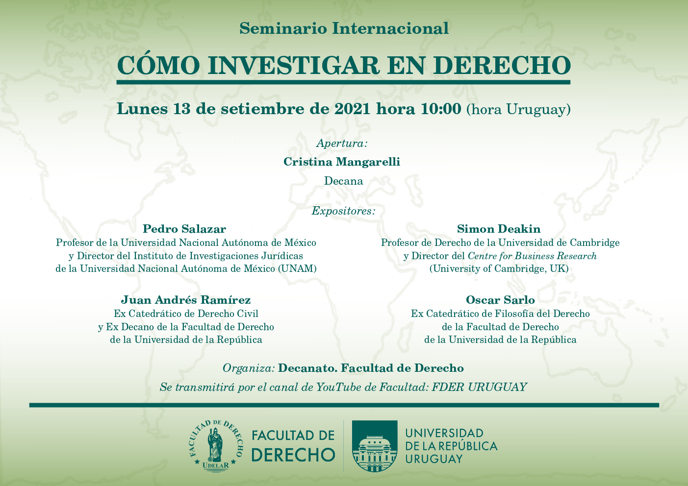 Seminario Internacional: Cómo investigar en Derecho