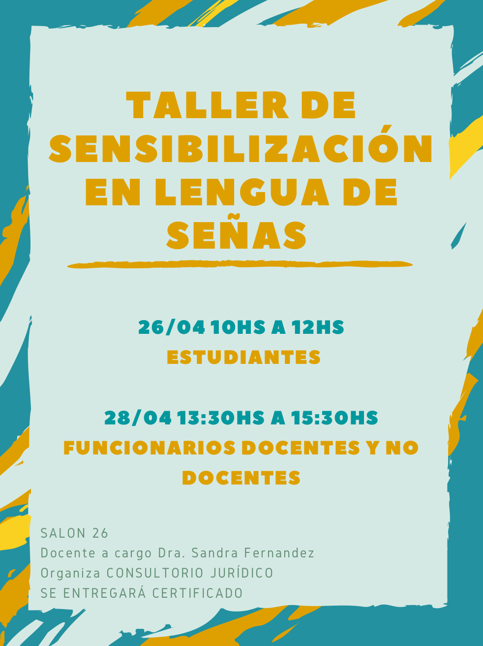 Taller de sensibilización en lengua de señas