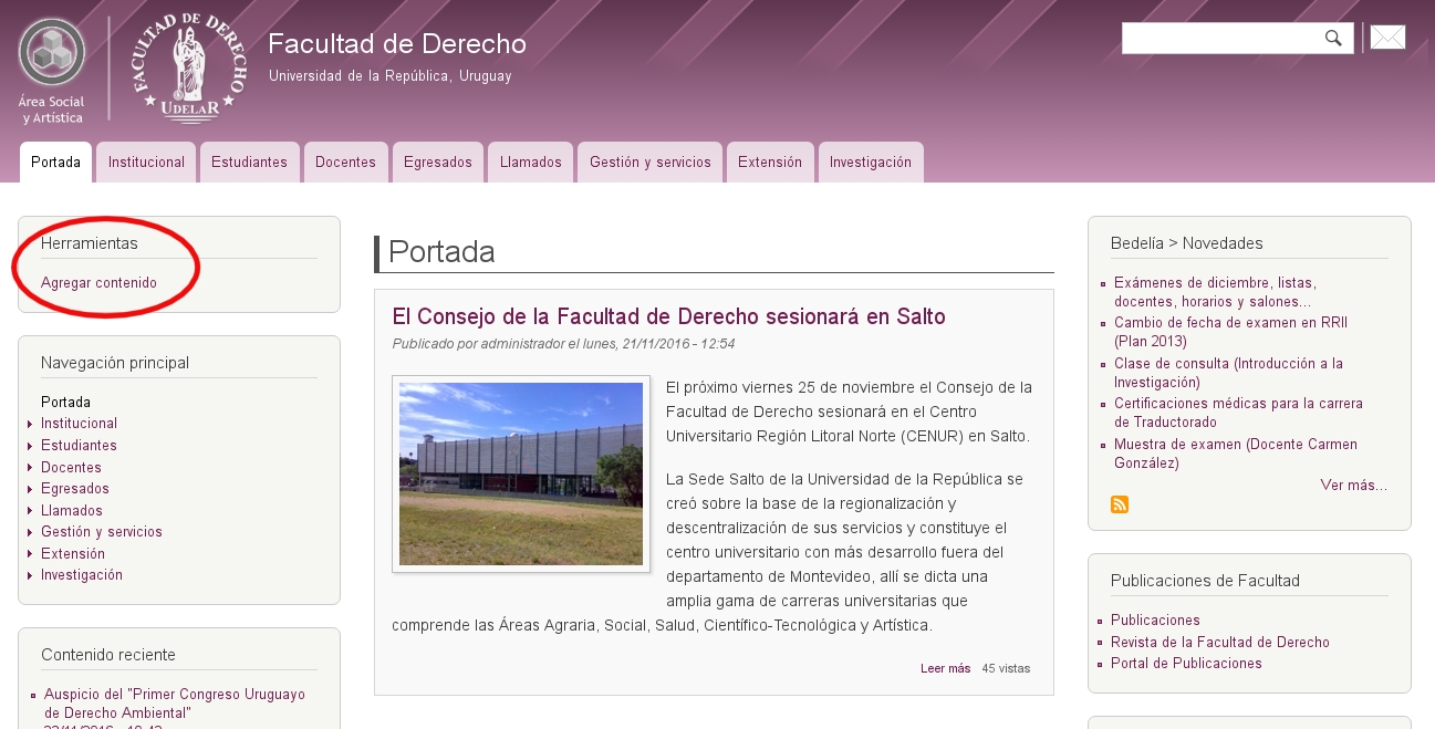 Tutorial de edición del sitio web
