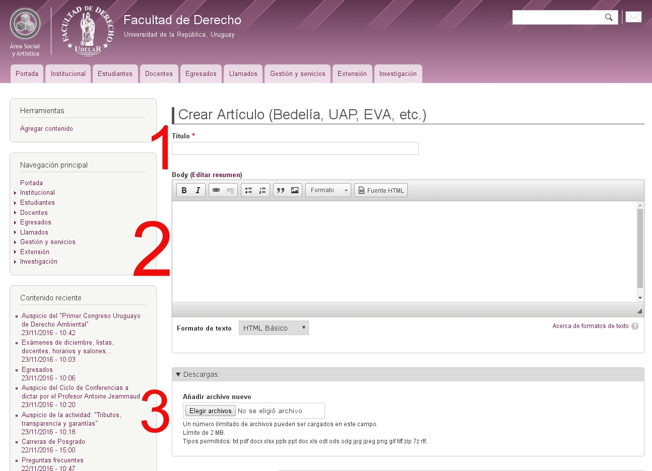 Tutorial de edición del sitio web