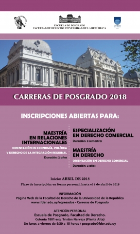 carreras de posgrado