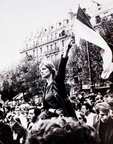 Movilizaciones universitarias de mayo de 1968 en La Sorbonne.