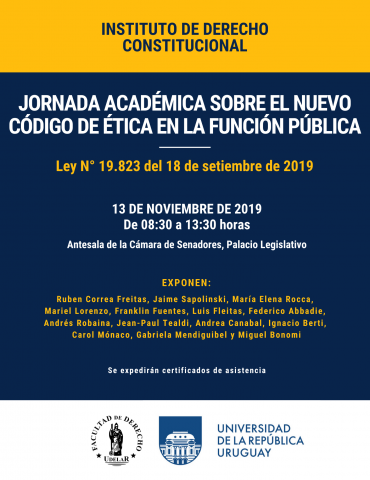 Jornada Académica sobre el nuevo Código de Ética en la Función Pública