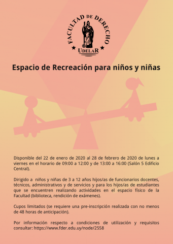 Espacio de Recreación para niños y niñas