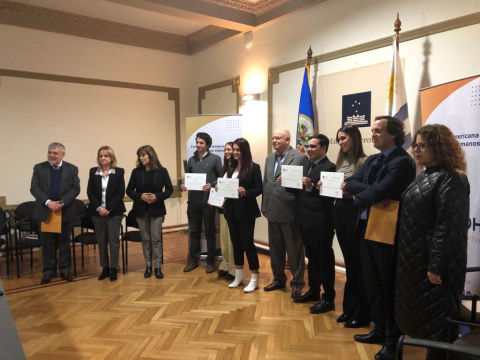 Finalización de pasantía de estudiante de Facultad de Derecho en la Oficina del Juez de la Corte Interamericana de Derechos Humanos