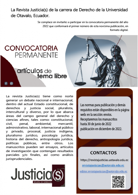 Revista Justicia(s)