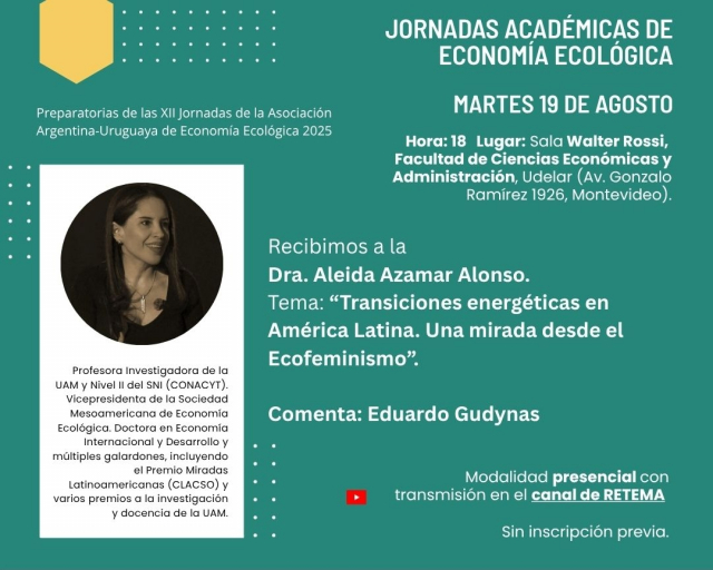 Jornadas Académicas de Economía Ecológica